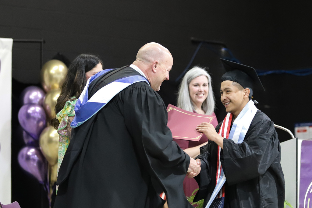 Certificates at Moving Up Ceremony
