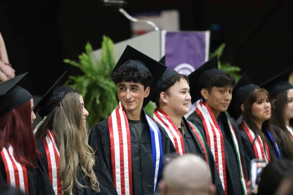 Graduates line up at Teranga Academy