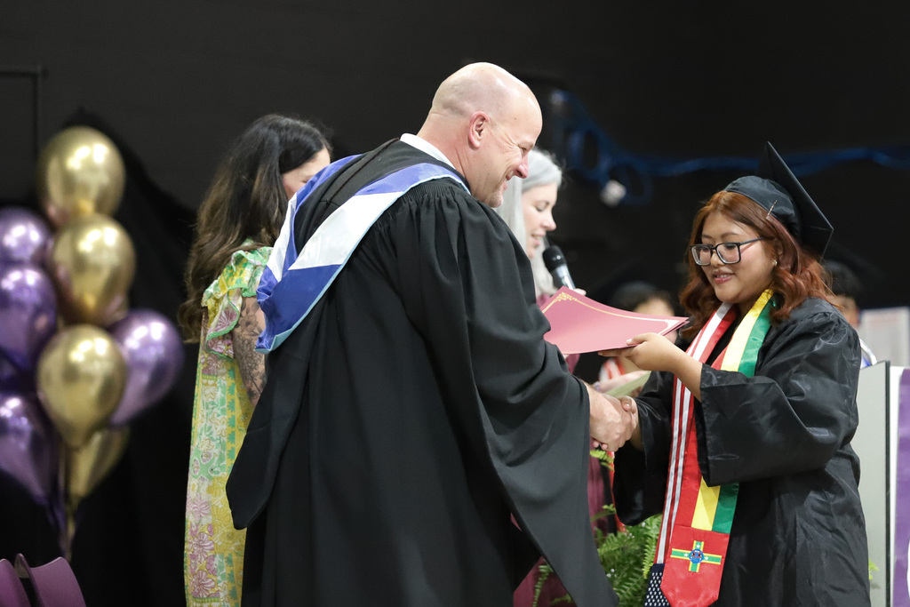 Certificates at Moving Up Ceremony