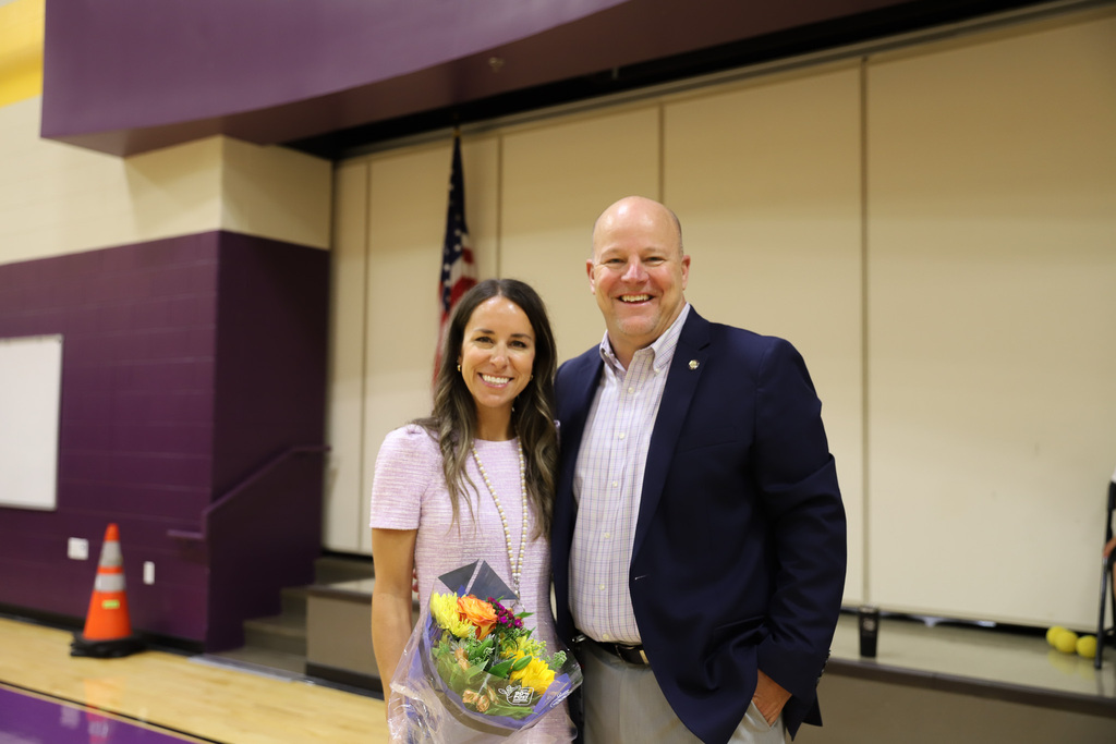 Lizzie Brown with Gary Fields