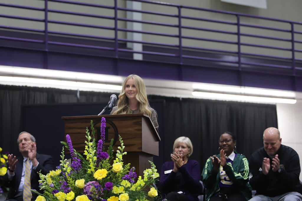 Liliah Alcott speaking on Closing Day