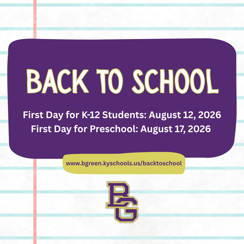 Back to School | First Day for K-12 Students: August 12th