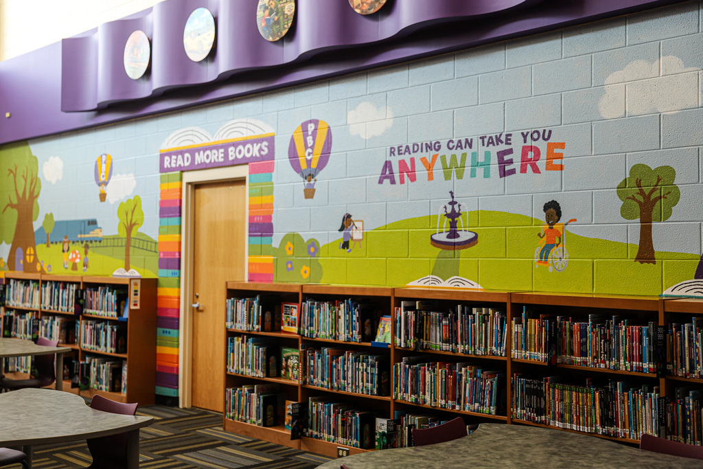 Reading Can Take You Anywhere: Mural at PBC