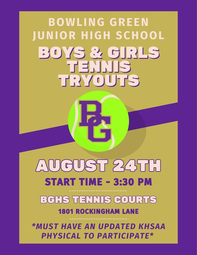 Jr. High Tennis Tryouts