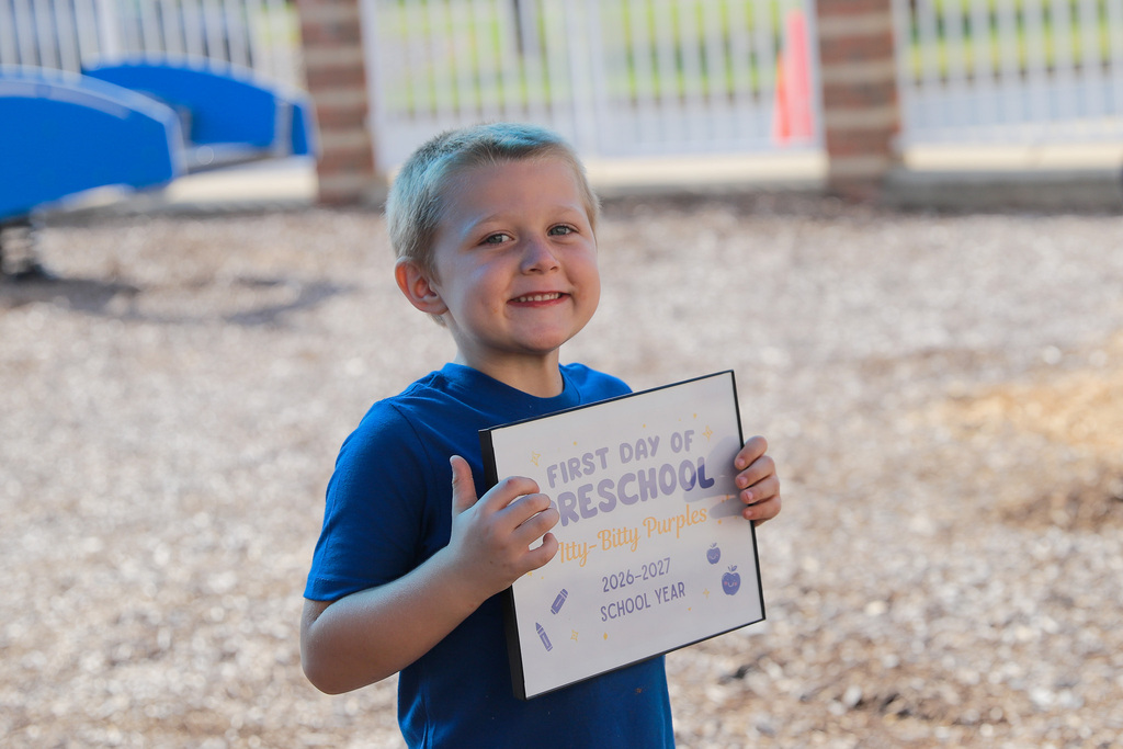 First Day of Preschool sign