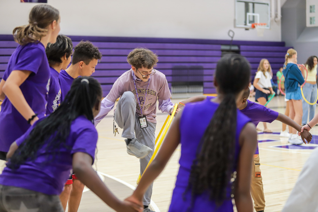 Hula Hoop pass at the BGJHS pep rally
