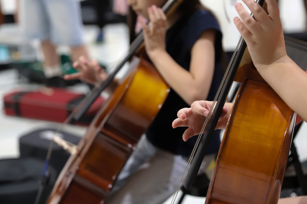 Playing Cello in 5th Grade Strings