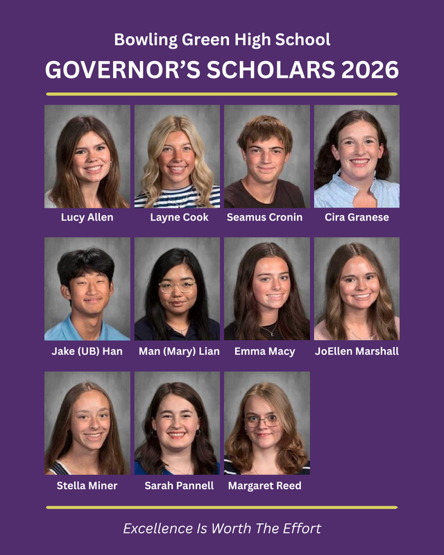 BGHS Governor's Scholars 2026