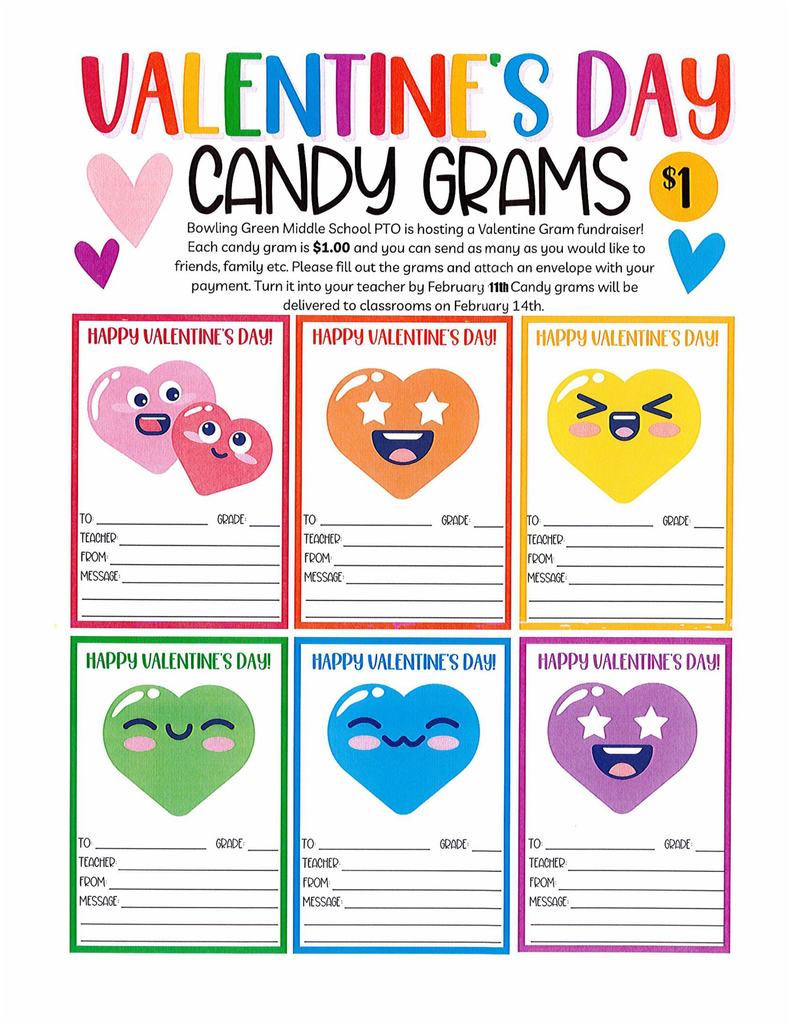 Valentines Day Candy Grams