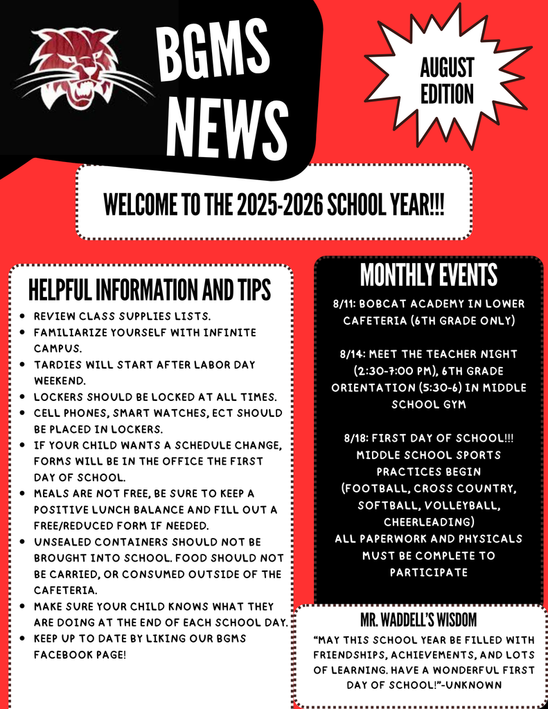 August Newsletter