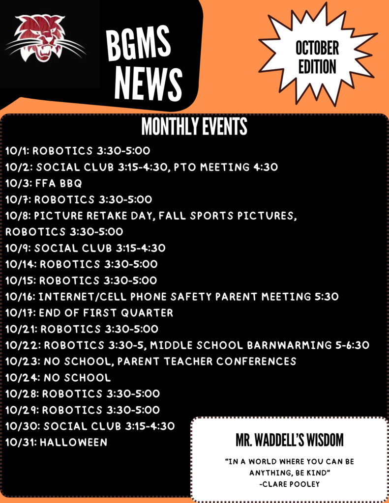 October Newsletter