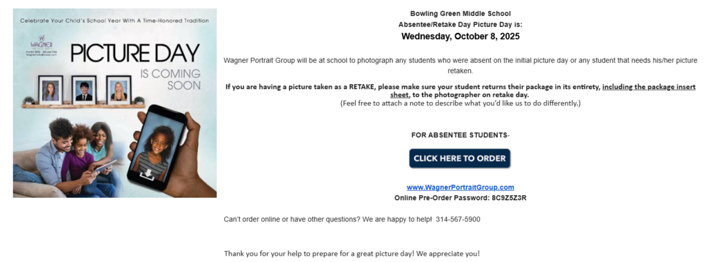 BGMS Picture Retakes