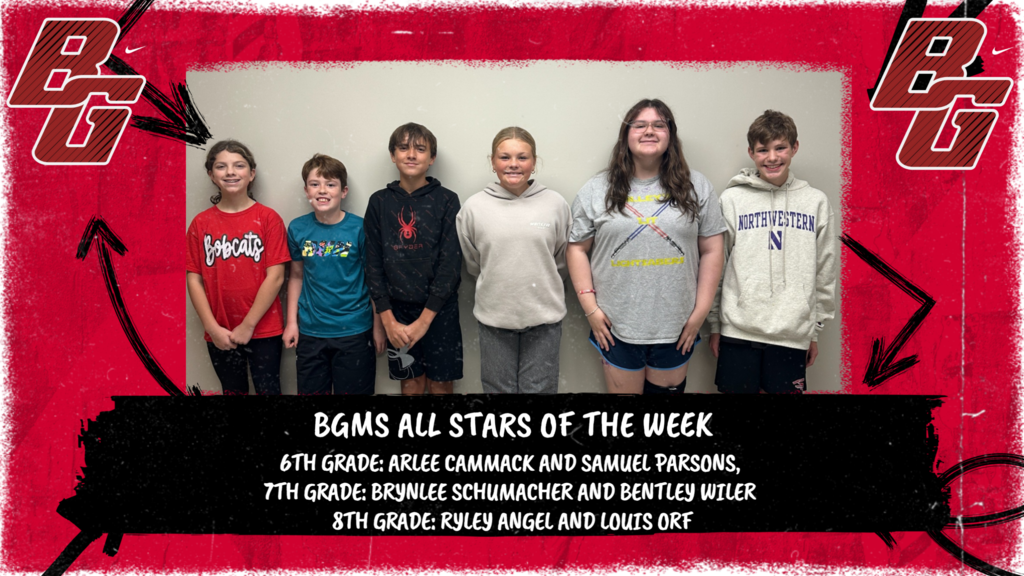 BGMS All Stars Of The Week