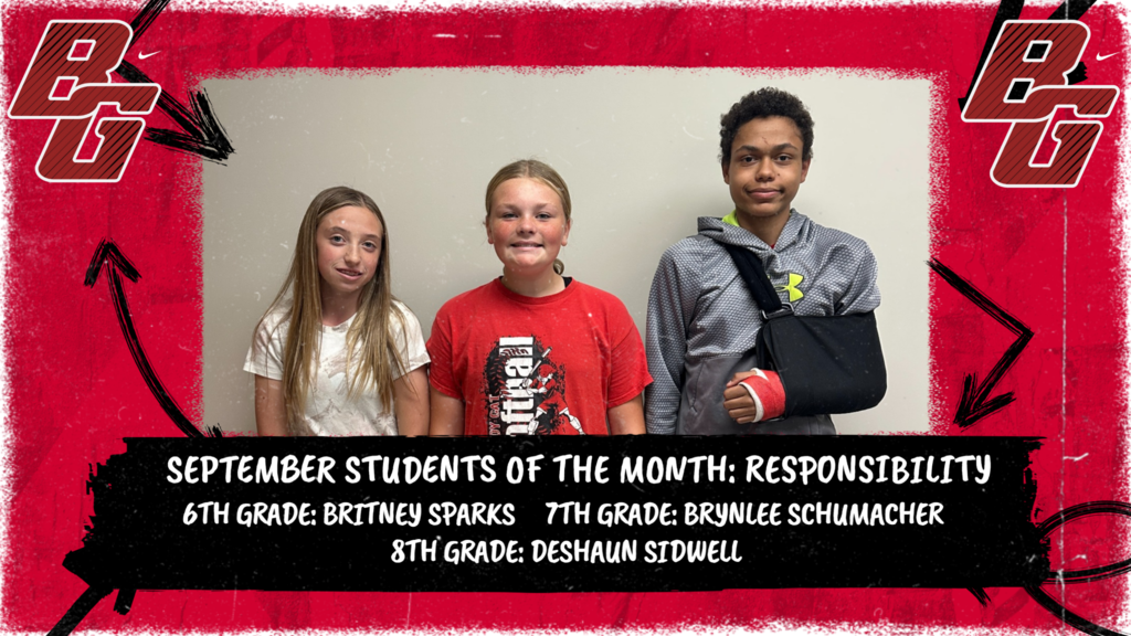 September Students of the Month