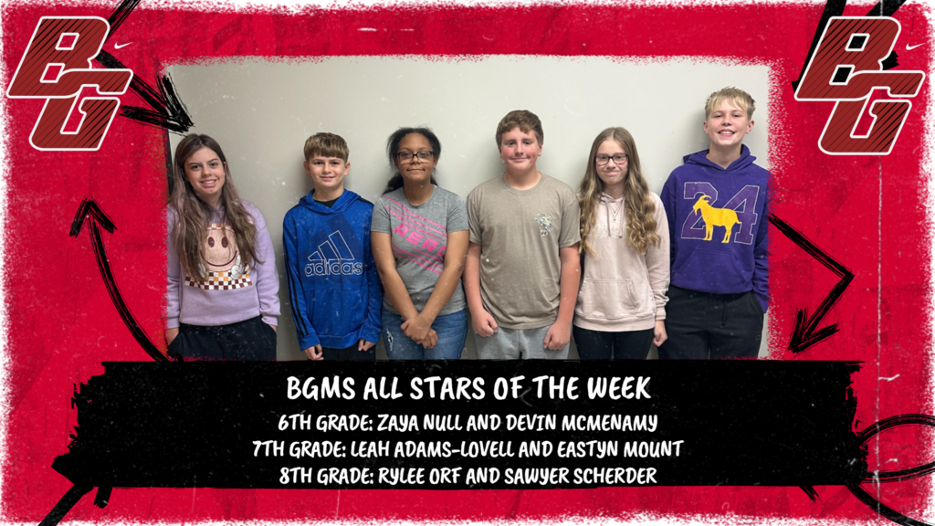 BGMS All Stars Of The Week