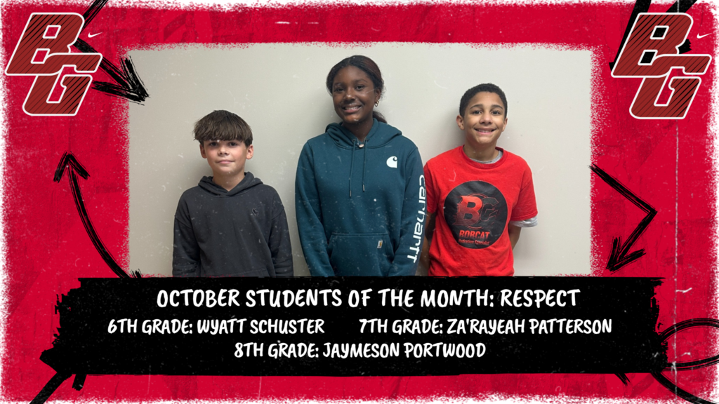 October Students Of The Month