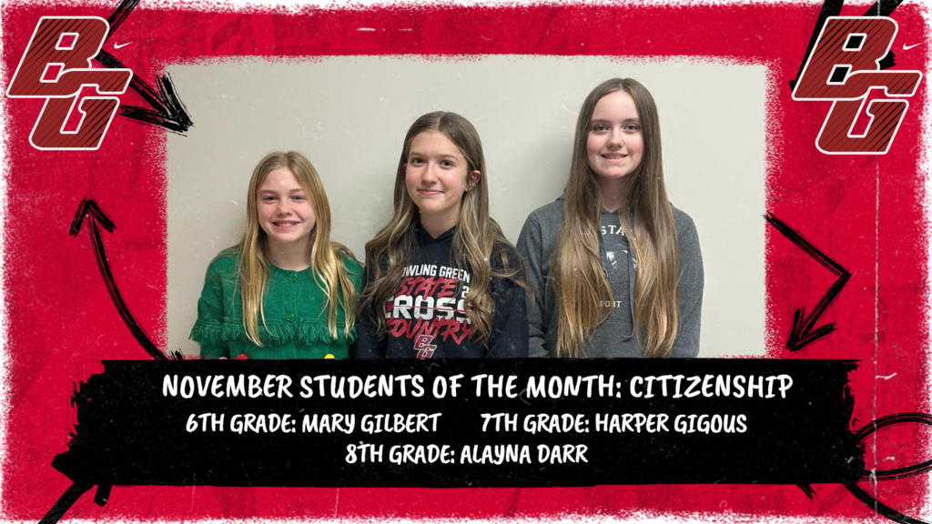 November Students Of The Month