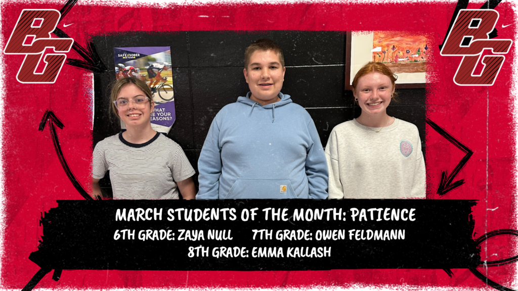 March Students Of The Month