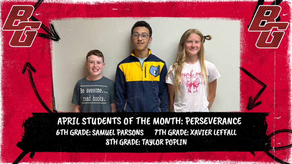 April Students Of The Month