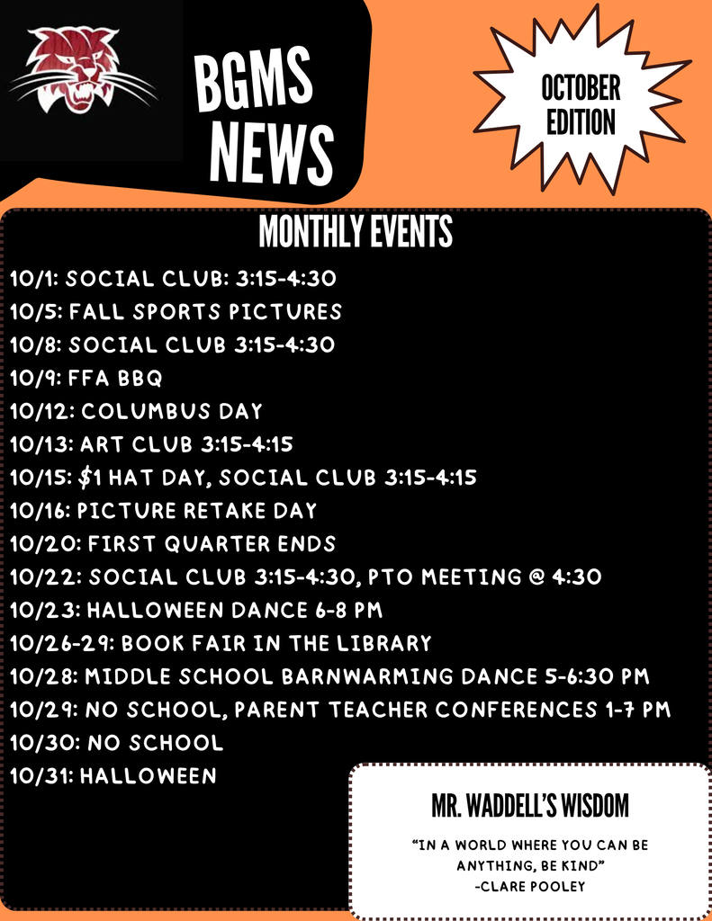 October Newsletter