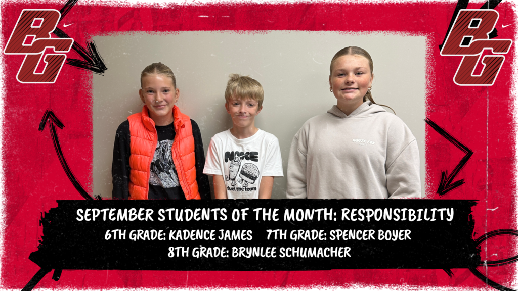 September Students Of The Month