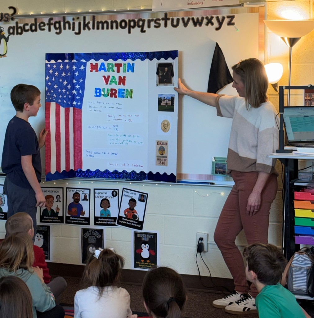 Presidents' Day Pizza, and 2nd Grade Presentations 