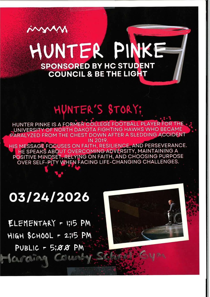 Hunter Pinke Speaking Notice 3-24-26