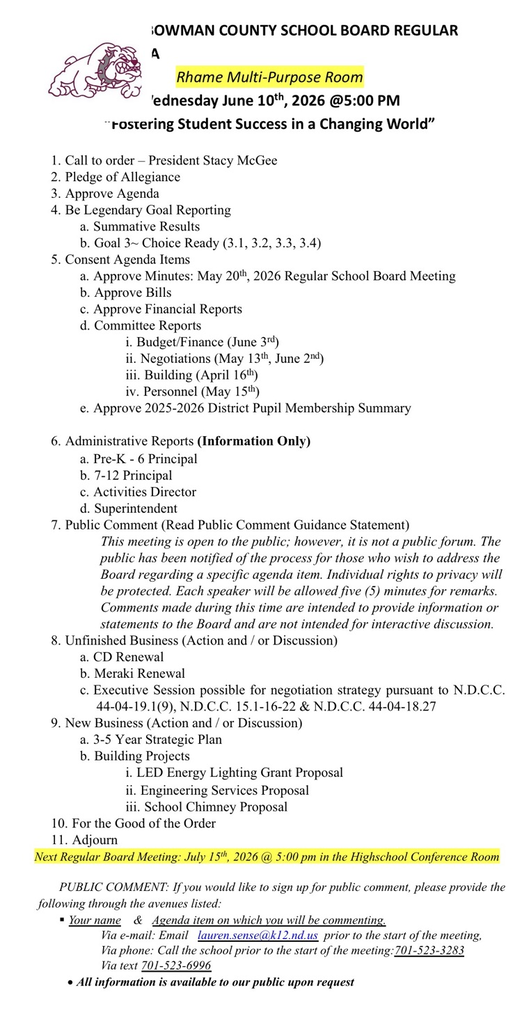 Agenda 