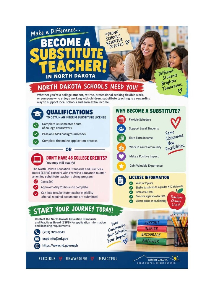 SUBSTITUTES NEEDED!