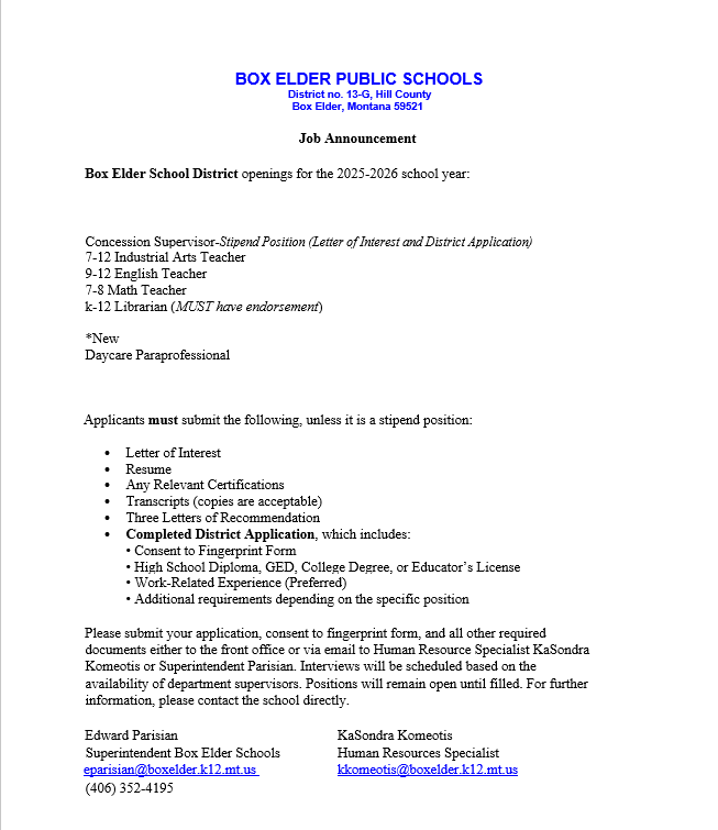 Job Openings