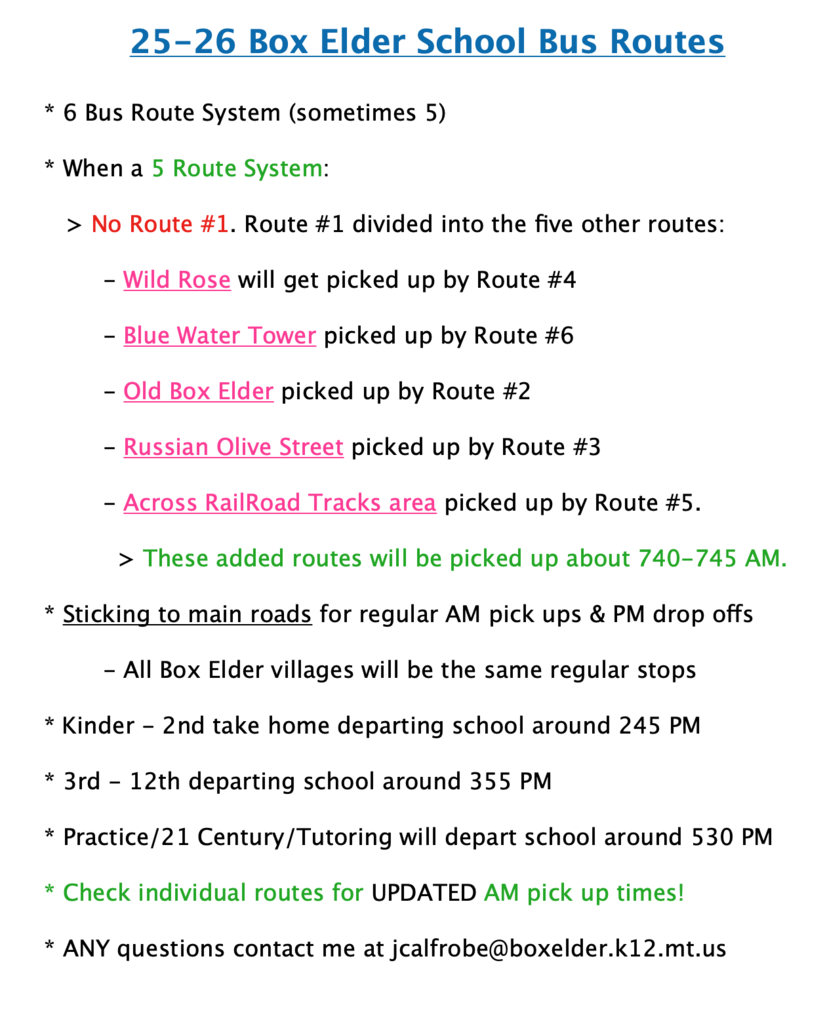 Bus Routes