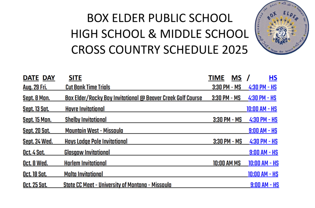 Cross Country Time Trials in Cut Bank