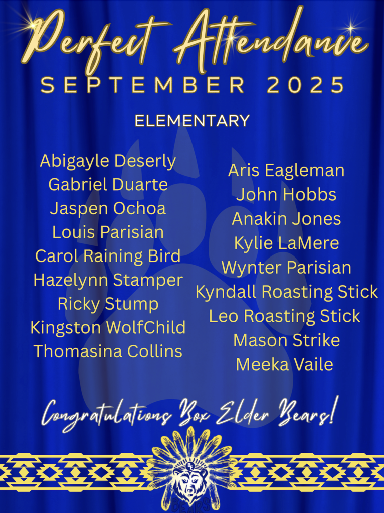 September Perfect Attendance