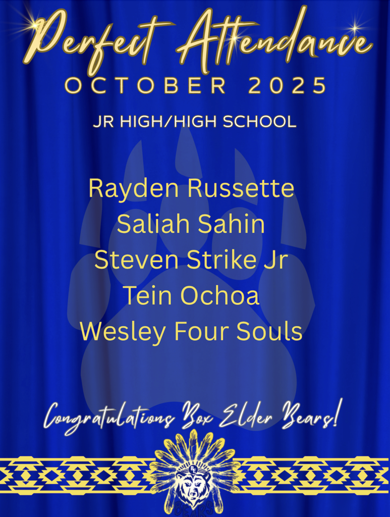 High School/Jr High Perfect Attendance