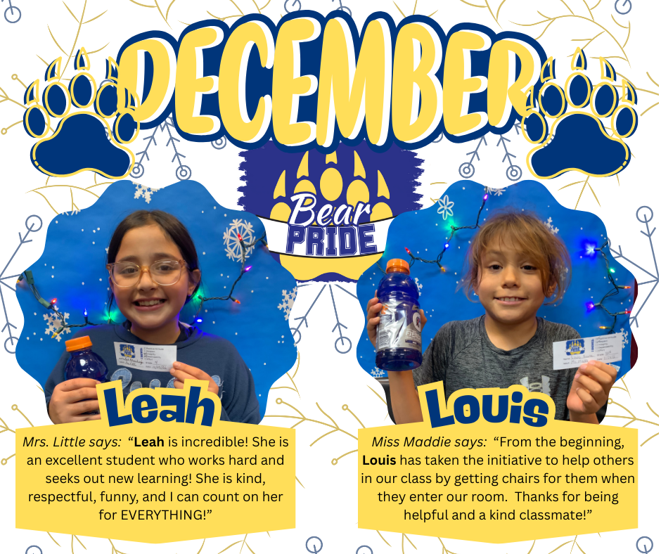 December Week 1 Winners