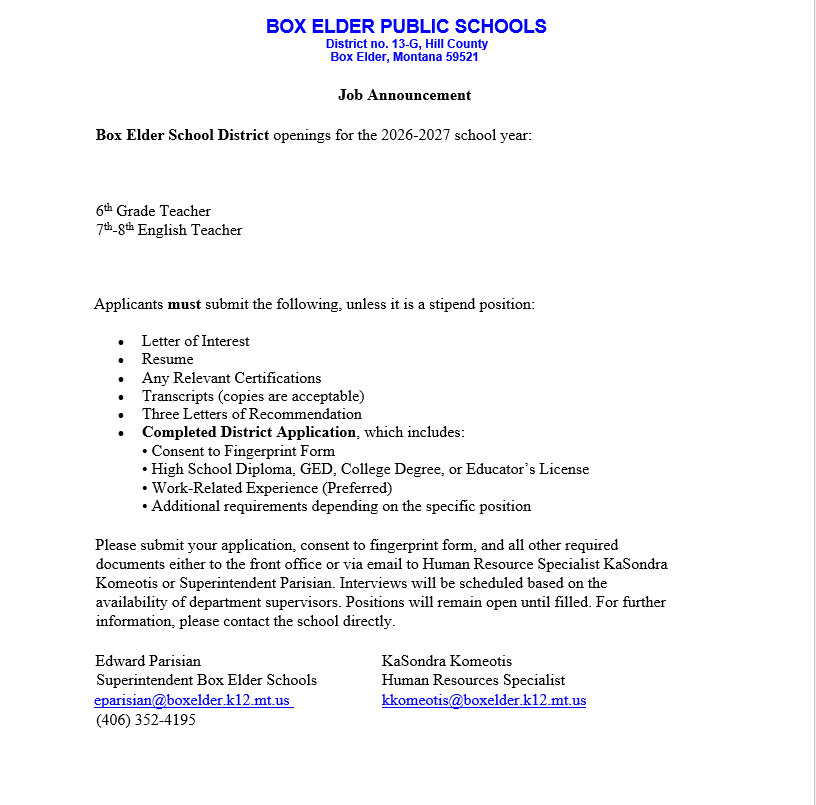 Job Openings