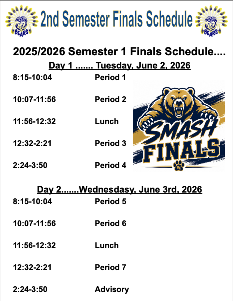 Finals Schedule