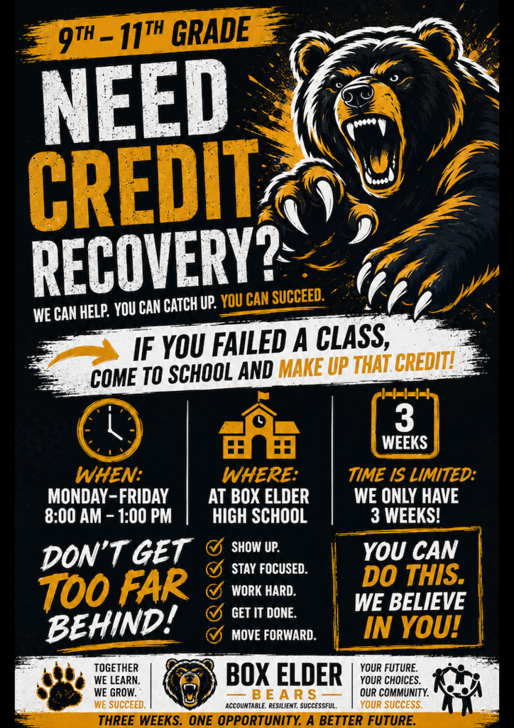 credit recovery flyer