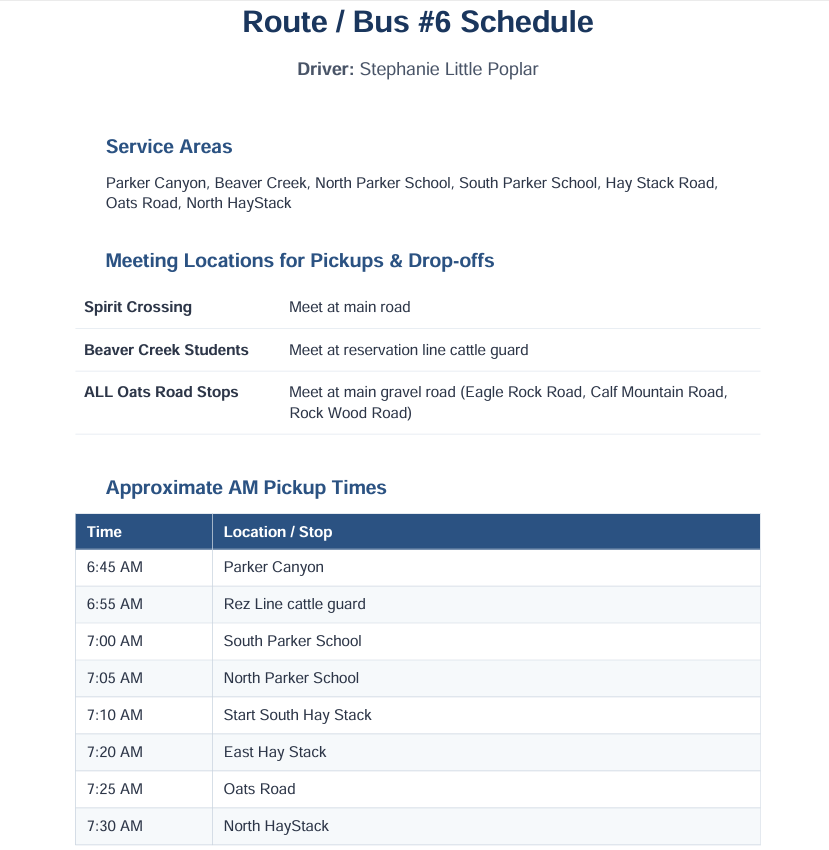 Bus Route