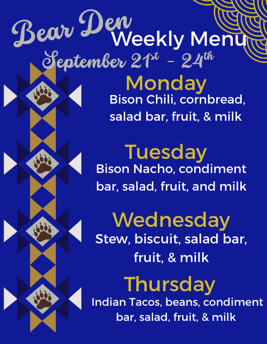 Native American Week School Lunch