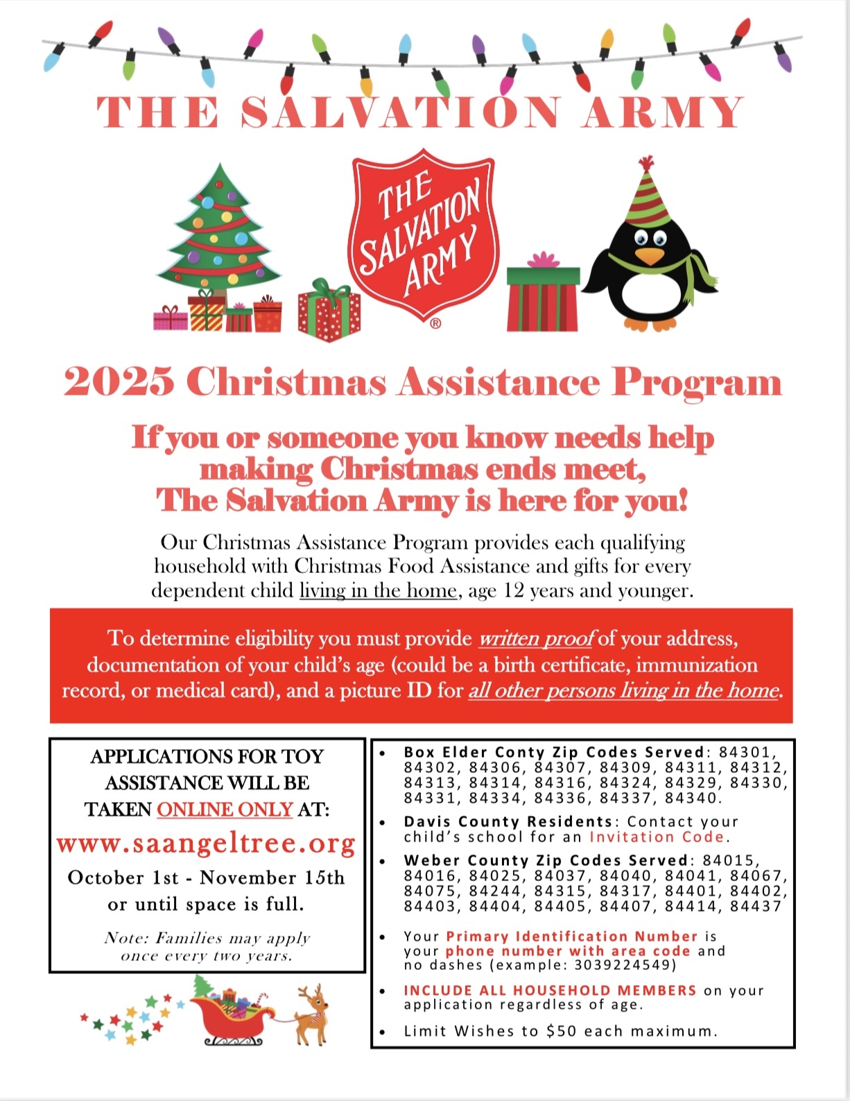 Christmas Assistance Program | Box Elder School District