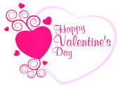 heart with Happy Valentines Day