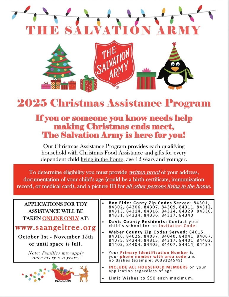 Salvation Army Christmas Assistance