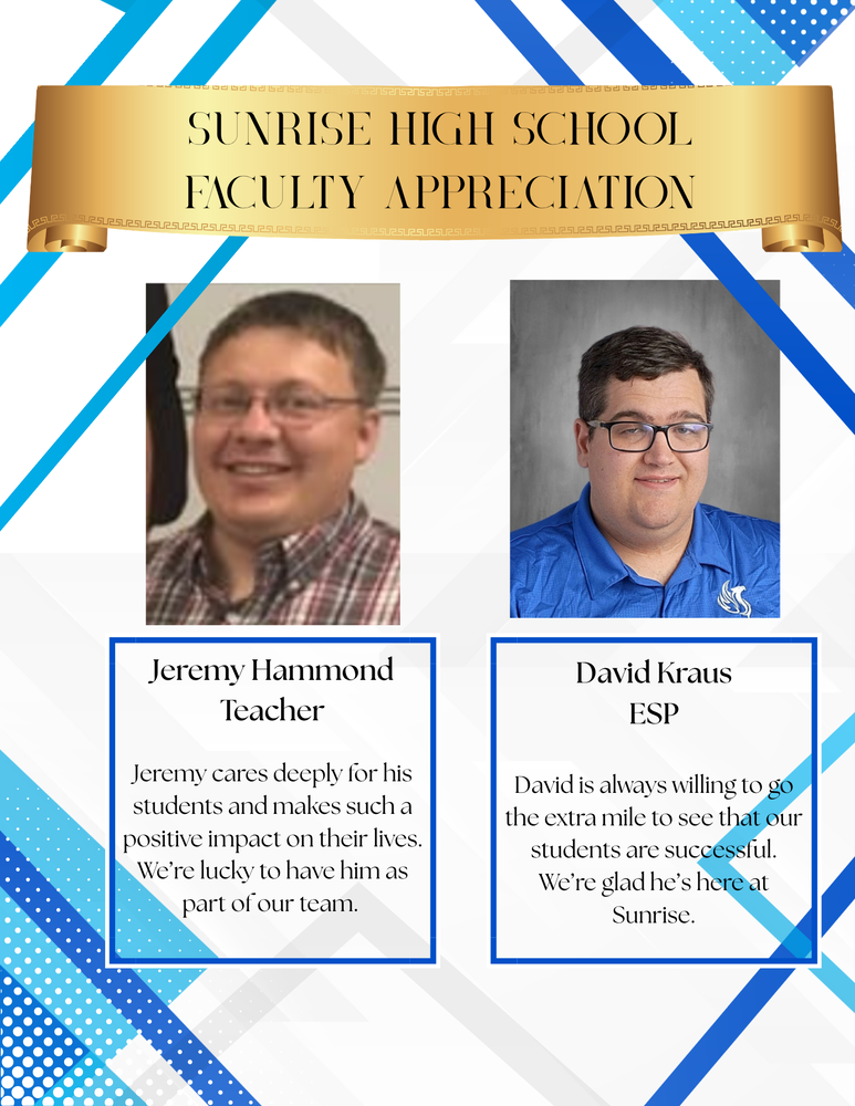 Sept Faculty Appreciation