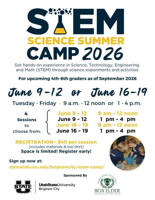 STEM Science Summer Camp 2026 Flyer