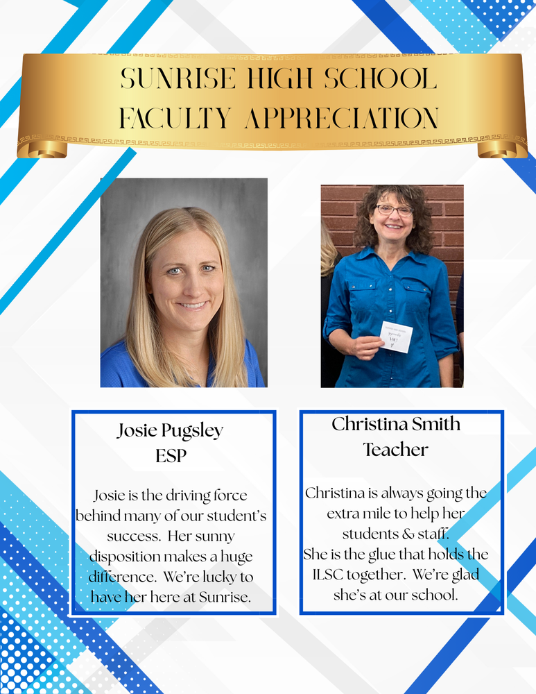 January Faculty Appreciation