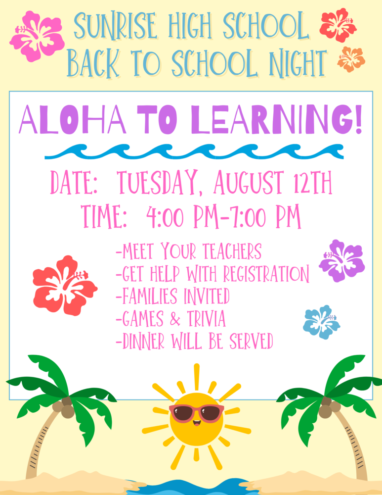 Back to School Night: Aloha to Learning!