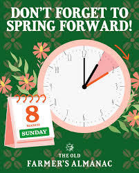 Dont forget to spring forward 