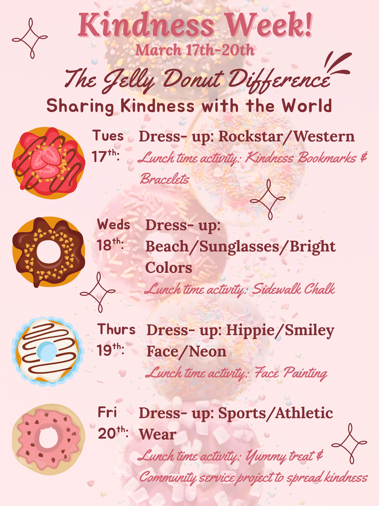 Kindness week (March 17th-20th) 