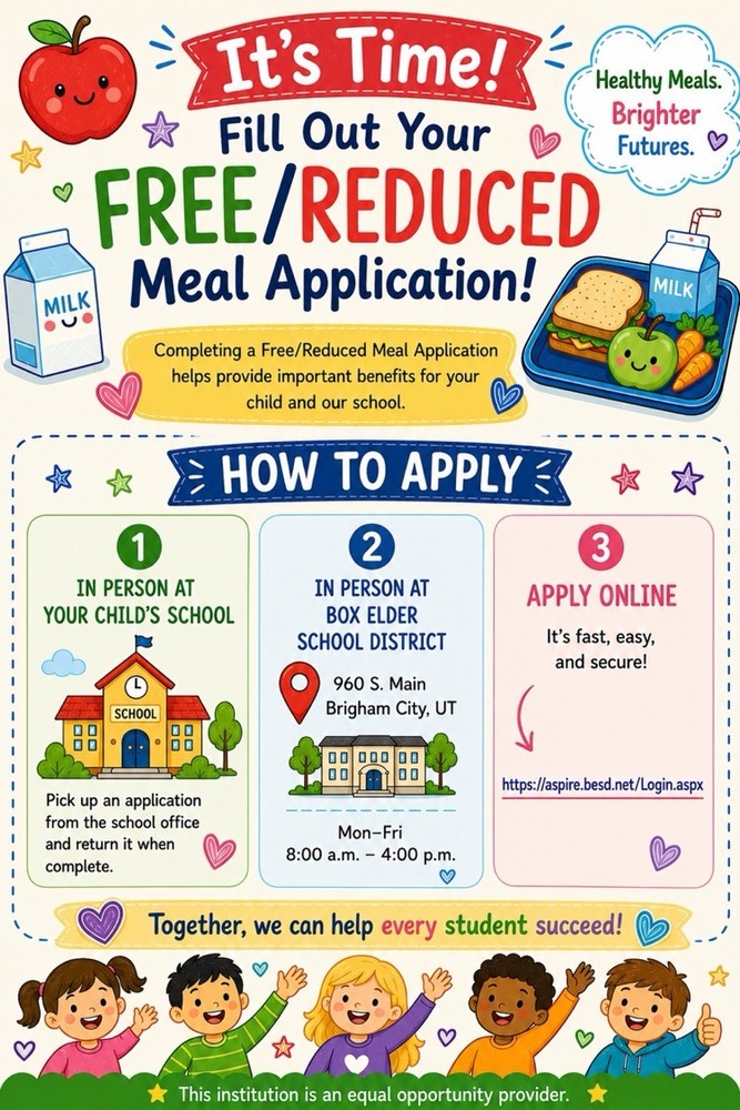 free and reduced lunch flyer